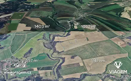 Prodej pole 472 m², Otinoves, okres Prostějov