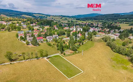 Prodej stavebního pozemku 2 388 m², Stachy, okres Prachatice