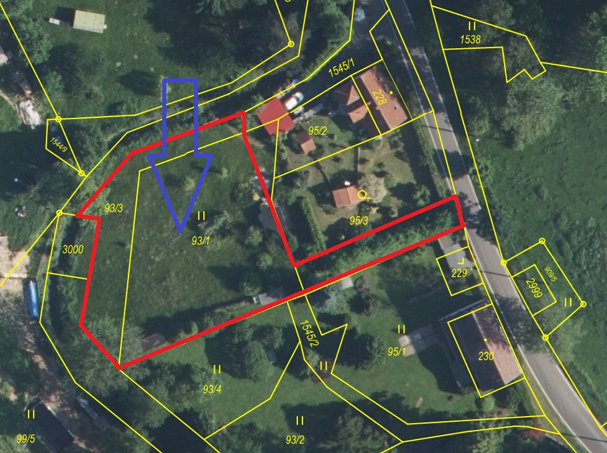 Prodej stavebního pozemku 1 561 m²