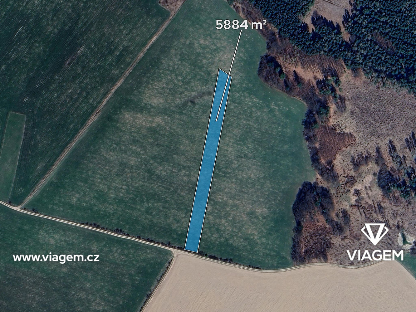 Prodej pole 5 884 m² – fotografie 2