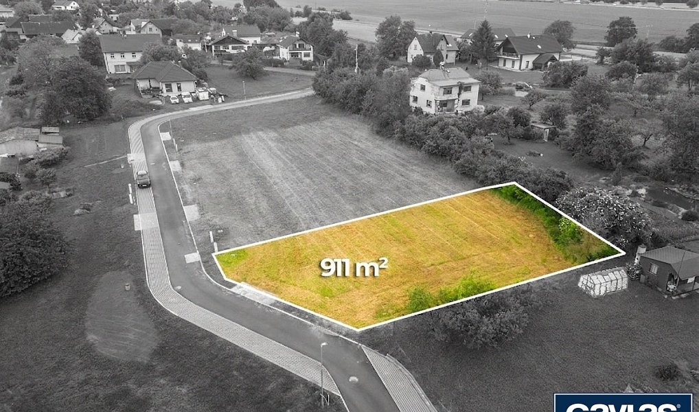 Prodej stavebního pozemku 911 m², Lažany – náhled fotky 2
