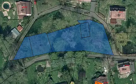 Prodej stavebního pozemku 1 388 m², Velký Šenov, okres Děčín