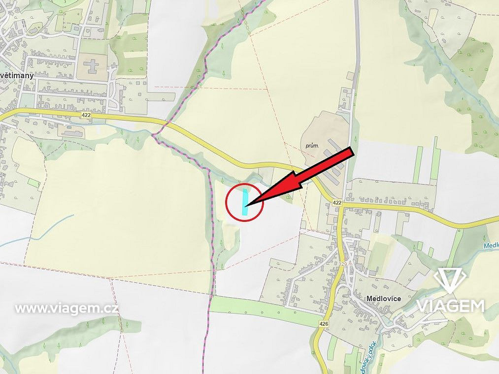 Pole 2 026 m², Podíl 50 % o výměře 1 013 m² – pohled 4