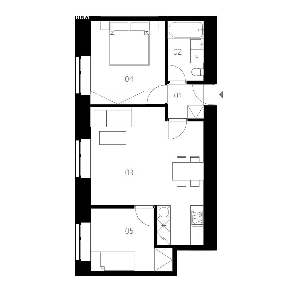 Prodej bytu 3+kk 54 m² – fotografie 4