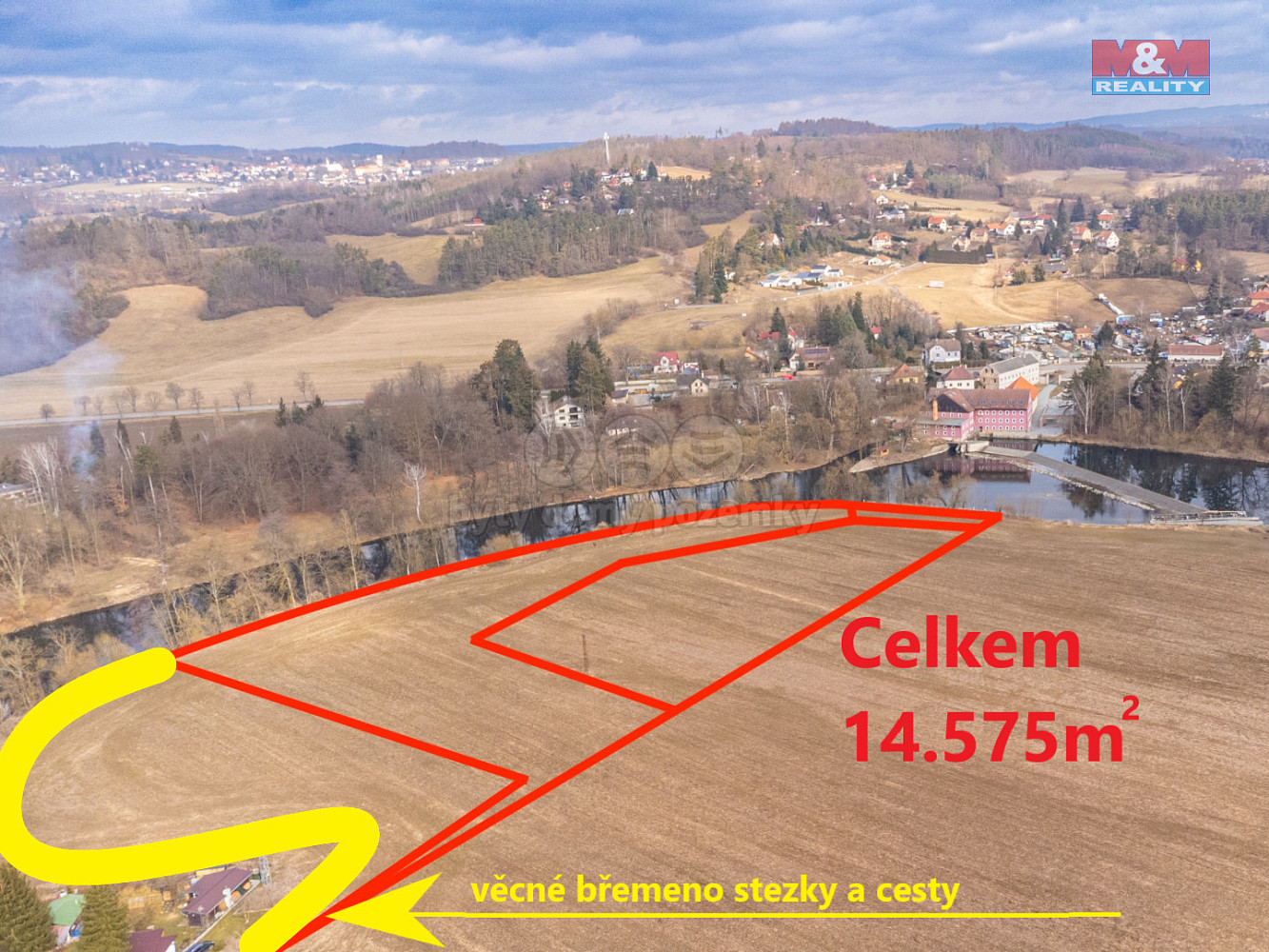 Prodej pole 14 575 m² – pohled 3
