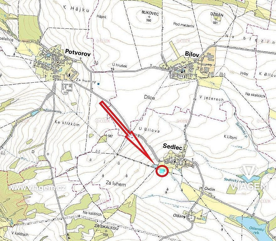 Pole 3 381 m², Podíl 8 % o výměře 282 m² – pohled 4