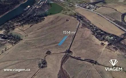 Prodej pole 378 m², Kly, okres Mělník