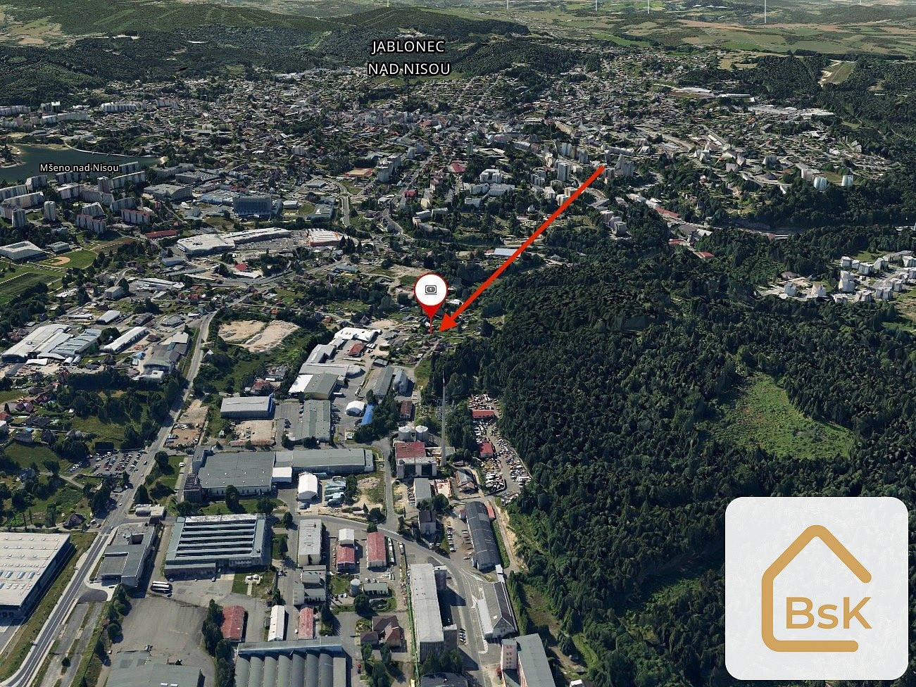 Prodej stavebního pozemku 1 441 m² – pohled 6