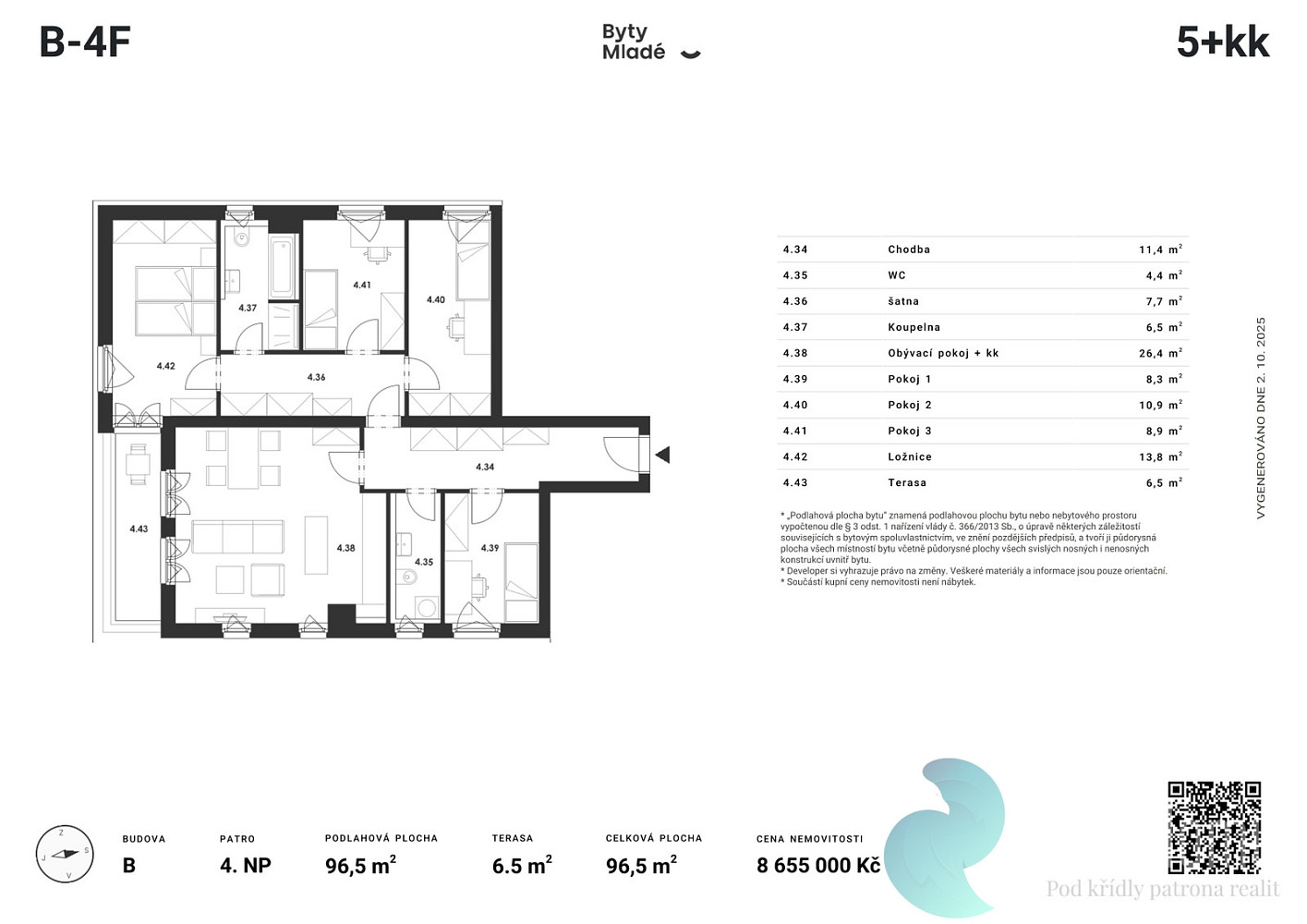 Prodej bytu 5+kk 105 m² – fotografie 3