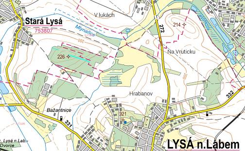Prodej lesa 11 978 m², Stará Lysá, okres Nymburk
