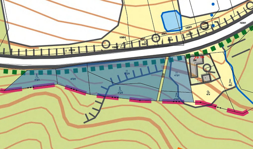 Prodej lesa 749 m², Modřišice – náhled fotky 3