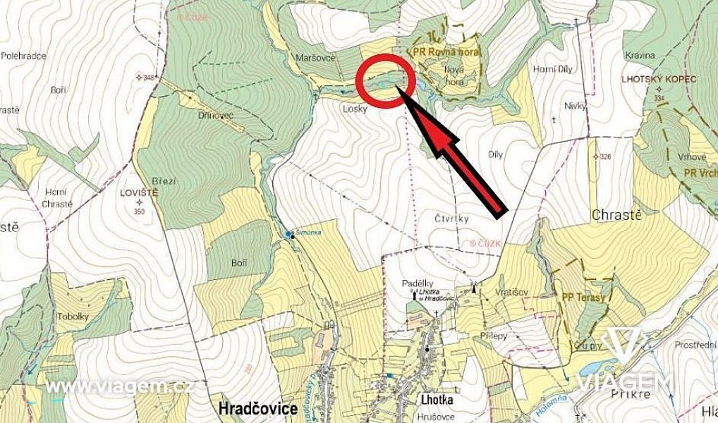 Prodej lesa 525 m², Hradčovice – náhled fotky 3