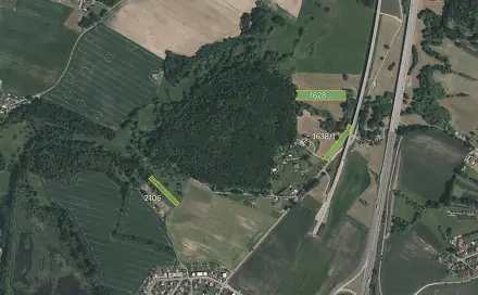 Prodej louky 11 696 m², Zvěrotice, okres Tábor