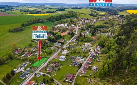 Prodej stavebního pozemku 1 275 m², Jedlová, okres Svitavy