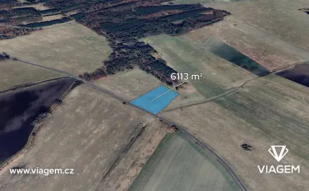 Prodej pole 6 113 m², Krakovany, okres Kolín