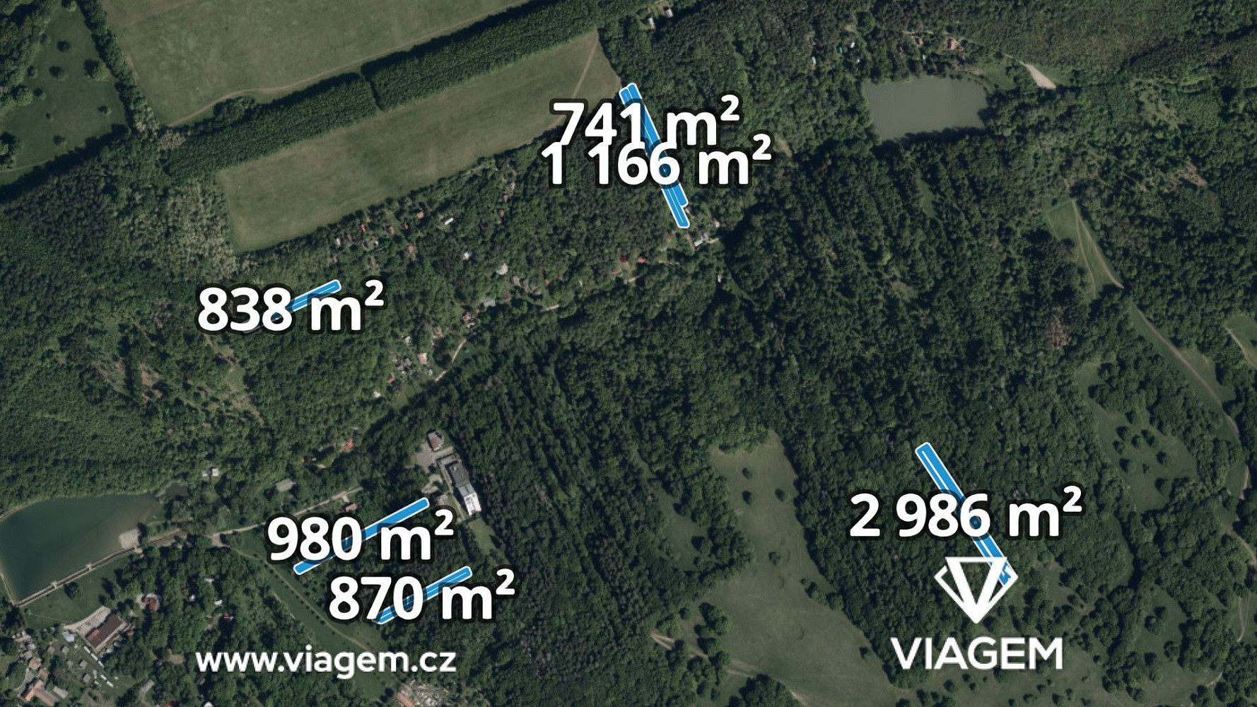 Prodej lesa 3 980 m²