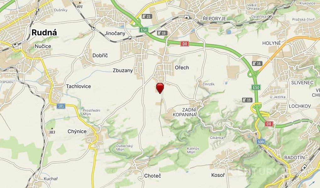 Prodej komerčního pozemku 6 110 m², Ořech – náhled fotky 3