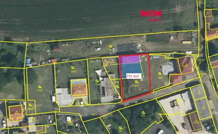 Prodej stavebního pozemku 731 m², K Trávníku, Budyně nad Ohří, okres Litoměřice