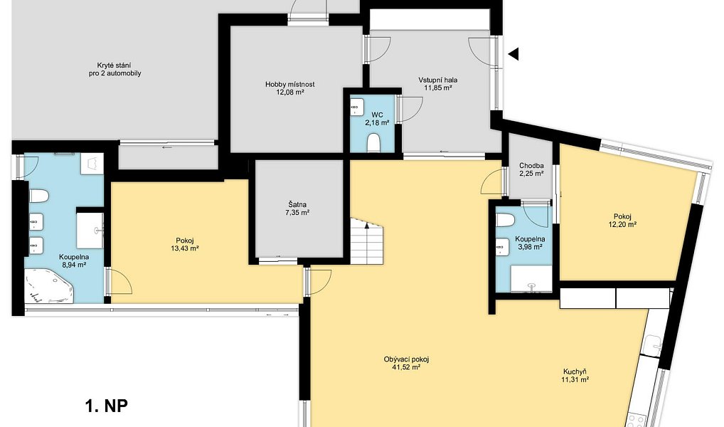 Prodej domu 206 m² s pozemkem 1 232 m², Jesenice – náhled fotky 11