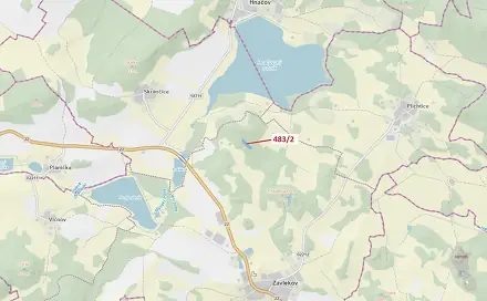 Dražba lesa 2 895 m², Hnačov