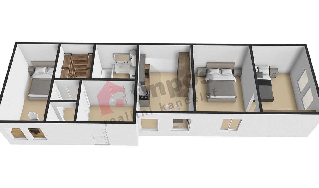 Prodej domu 68 m² s pozemkem 592 m², Nový Bydžov – náhled fotky 17