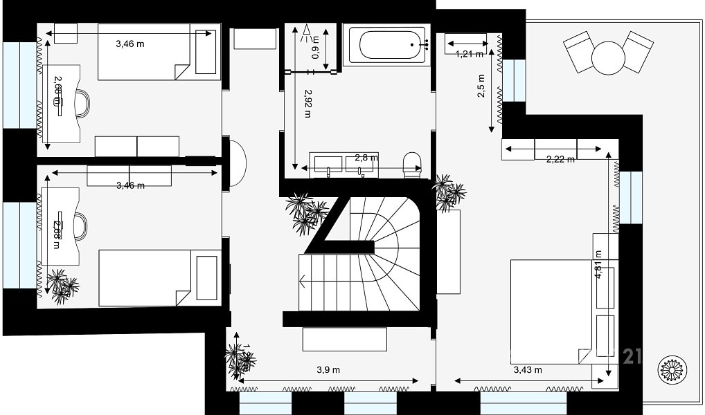 Prodej domu 100 m² s pozemkem 225 m², Praha – náhled fotky 15