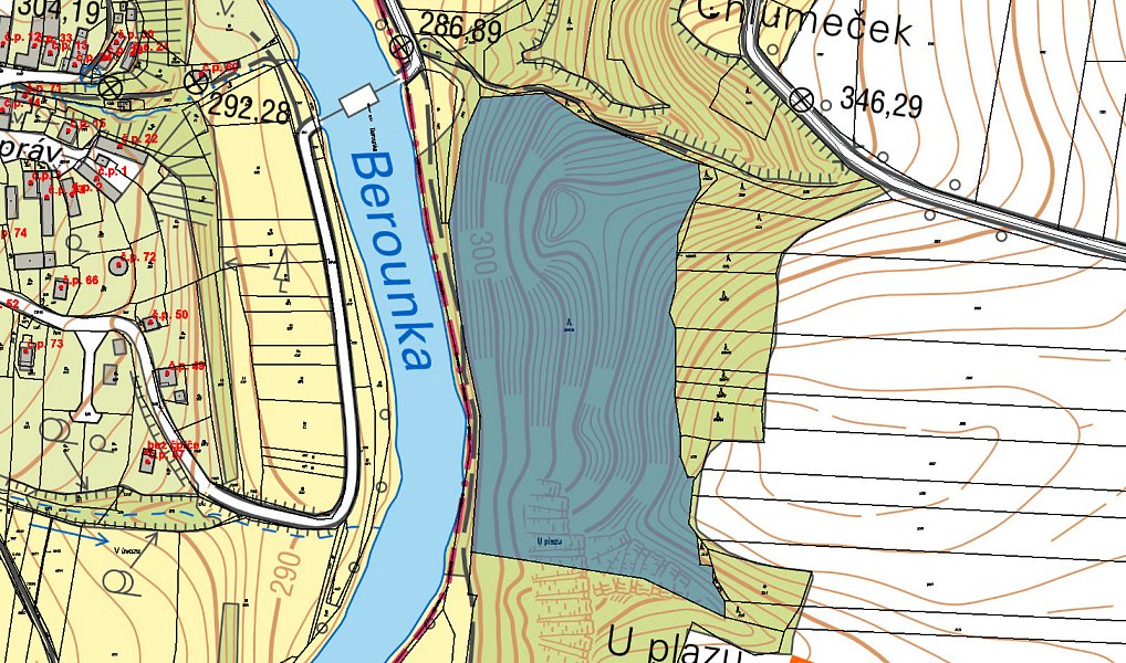 Prodej lesa 13 289 m², Břasy – náhled fotky 3