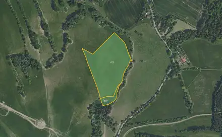 Prodej louky 32 080 m², Krňany, okres Benešov