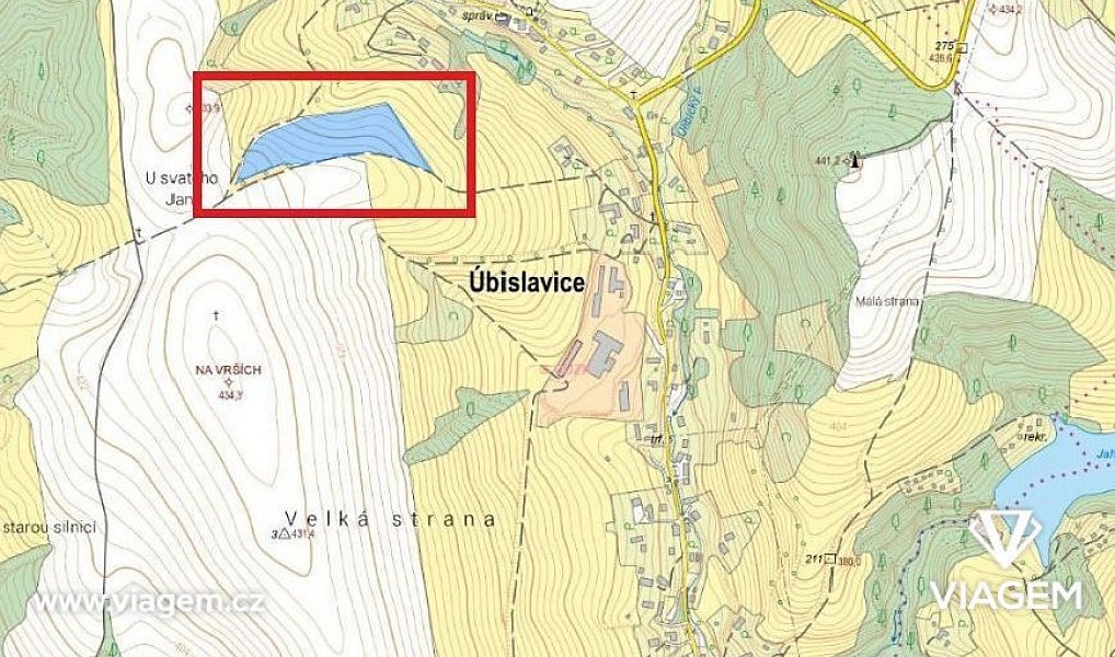 Prodej pole 6 599 m², Úbislavice – náhled fotky 4