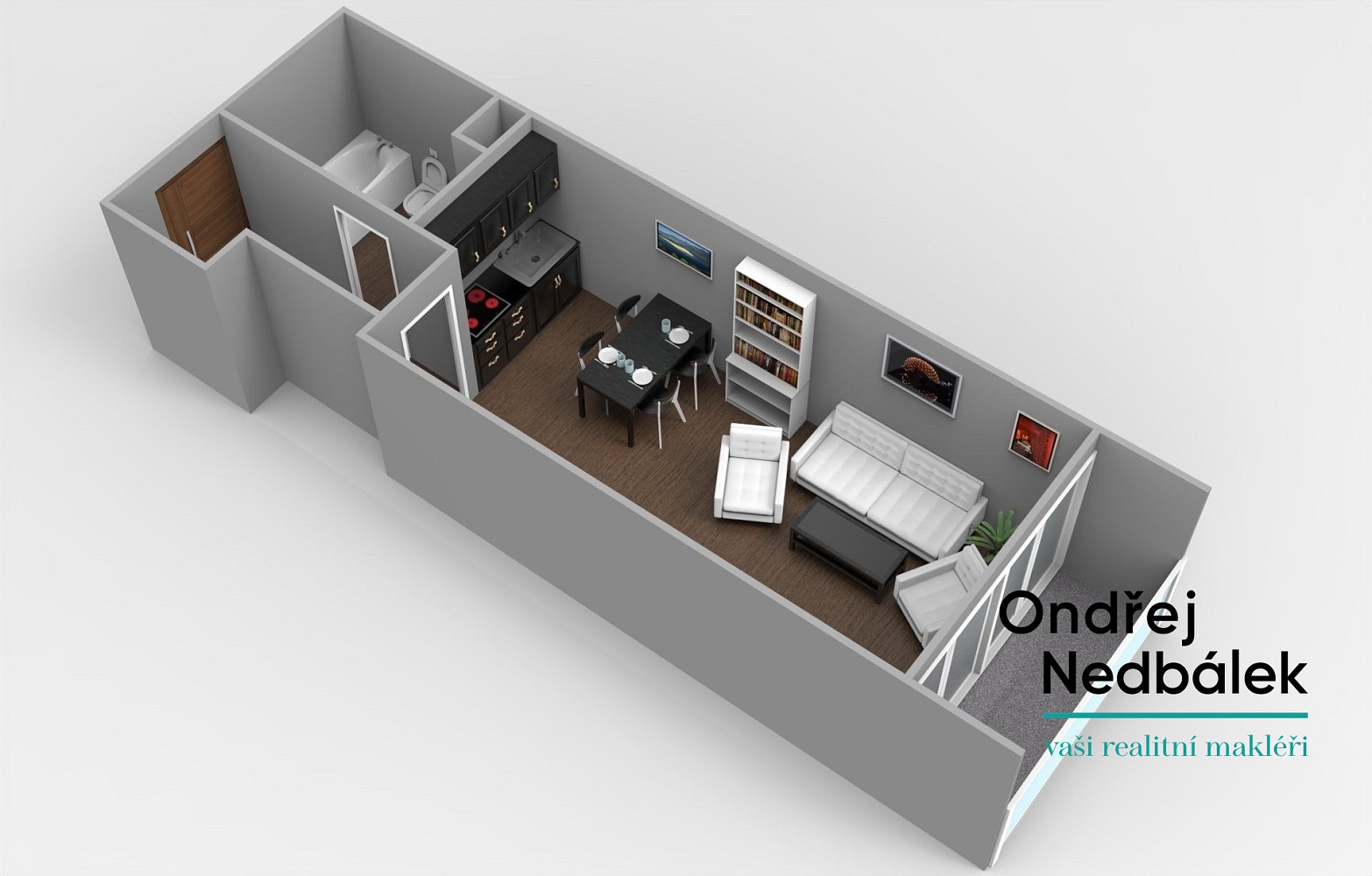 Prodej bytu 1+kk 29 m² – fotografie 2