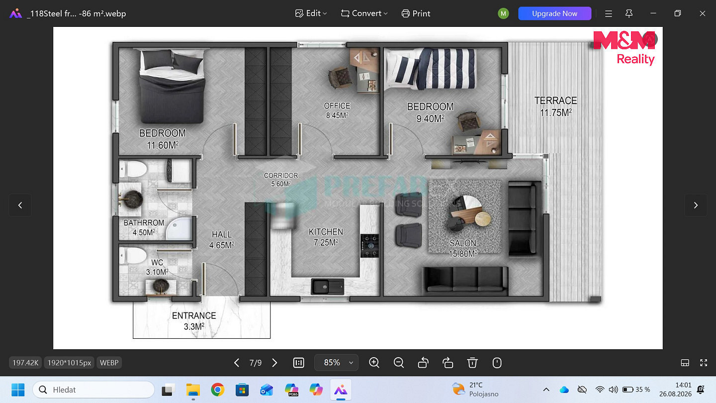 Prodej domu 86 m² s pozemkem 524 m² – fotografie 3