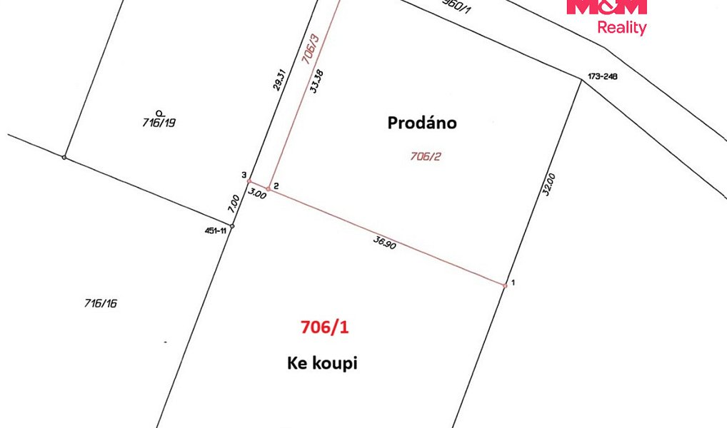 Prodej stavebního pozemku 1 000 m², Písek – náhled fotky 3