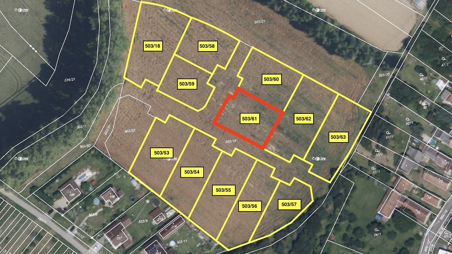 Prodej stavebního pozemku 1 031 m² – fotografie 2