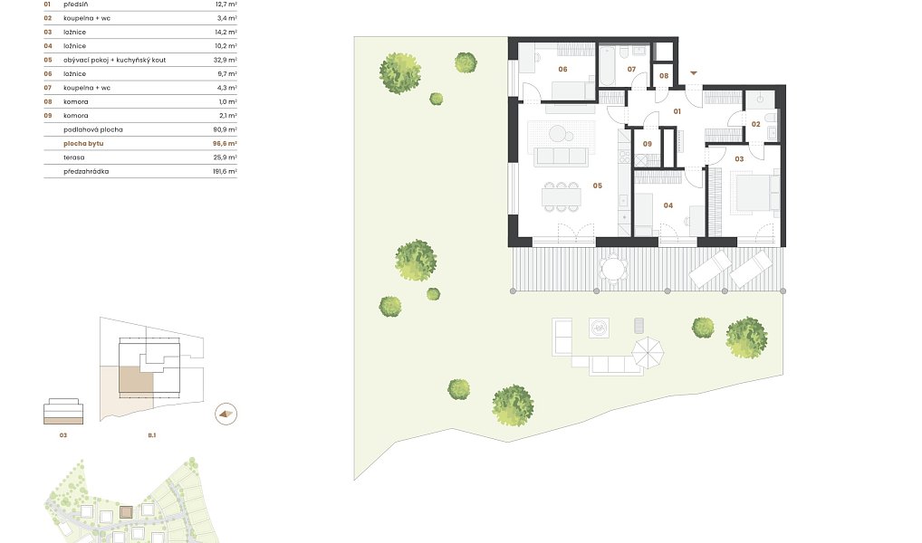 Prodej bytu 4+kk 97 m², Praha – náhled fotky 2