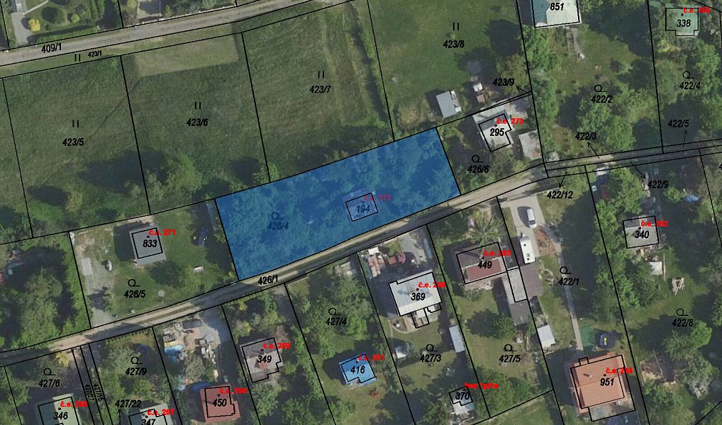 Prodej stavebního pozemku 947 m², Psáry – náhled fotky 3