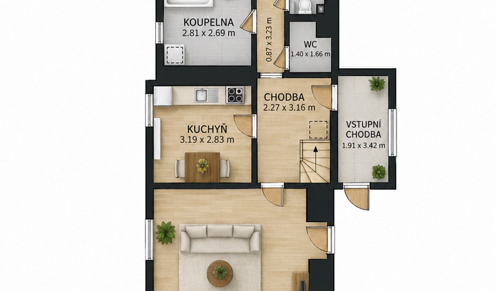 Prodej domu 168 m² s pozemkem 440 m², Zahrádky – náhled fotky 6