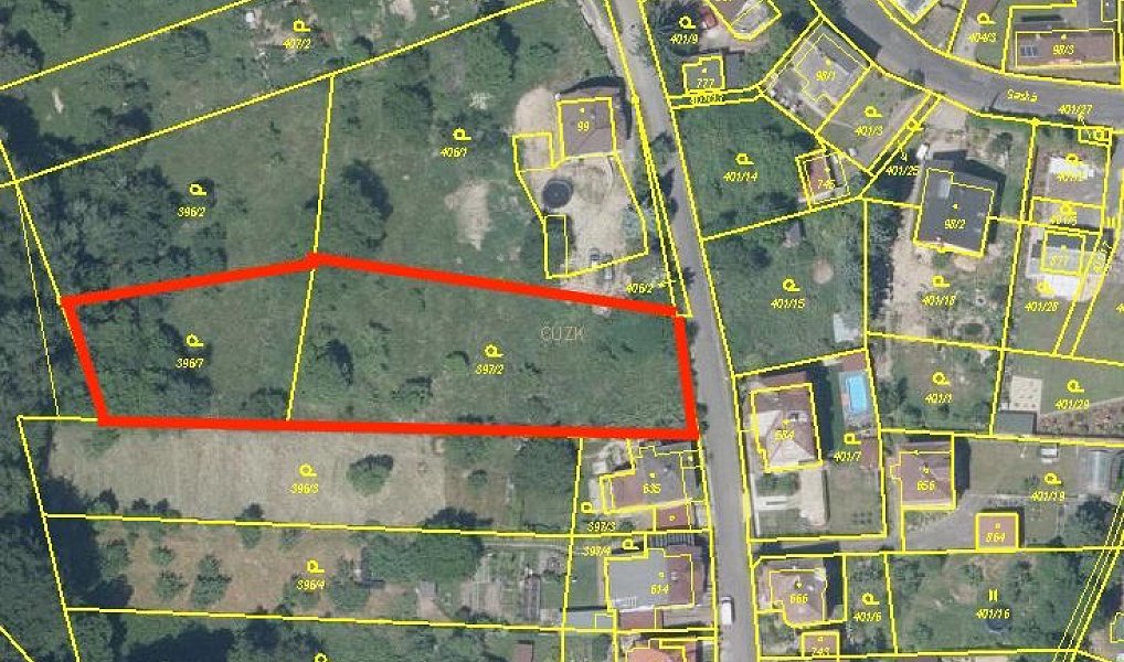 Prodej stavebního pozemku 2 637 m², Děčín – fotka 1 z 20