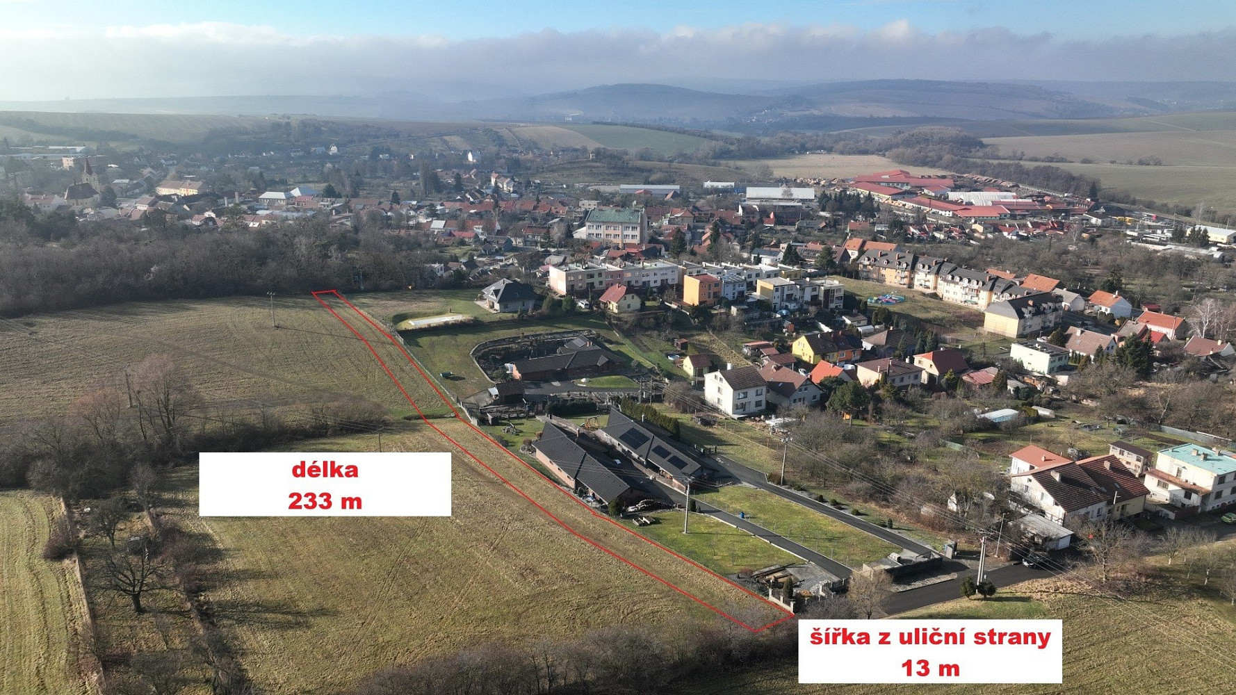 Prodej stavebního pozemku 3 329 m²