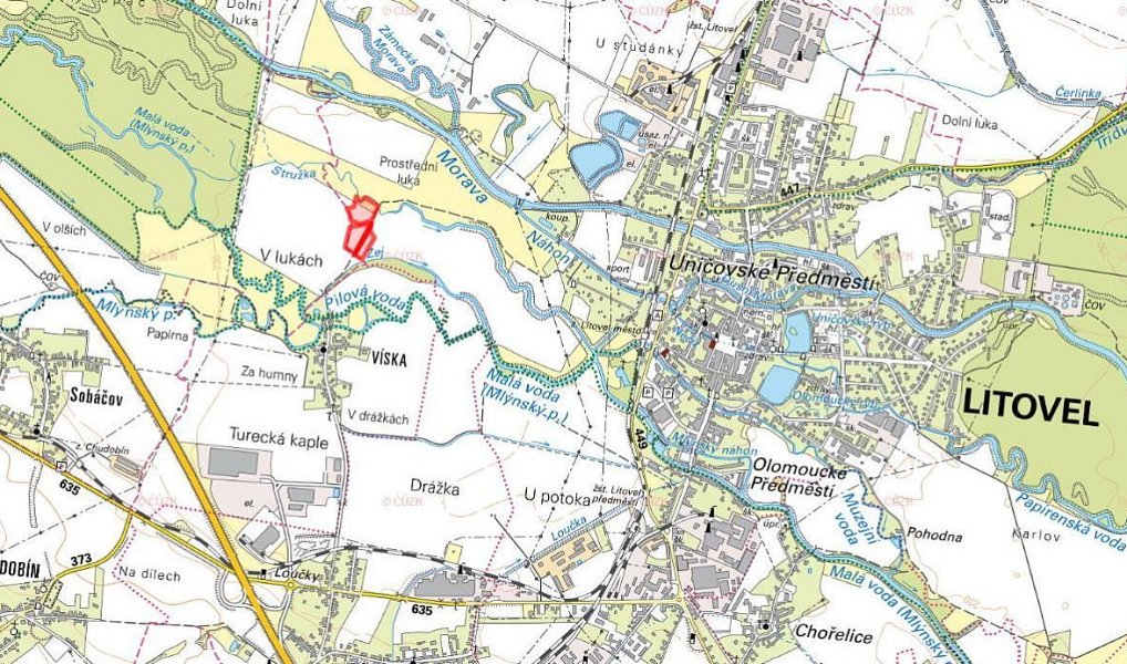 Prodej louky 6 601 m², Litovel – náhled fotky 2
