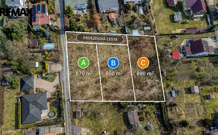 Prodej stavebního pozemku 860 m², Týnec nad Labem, okres Kolín