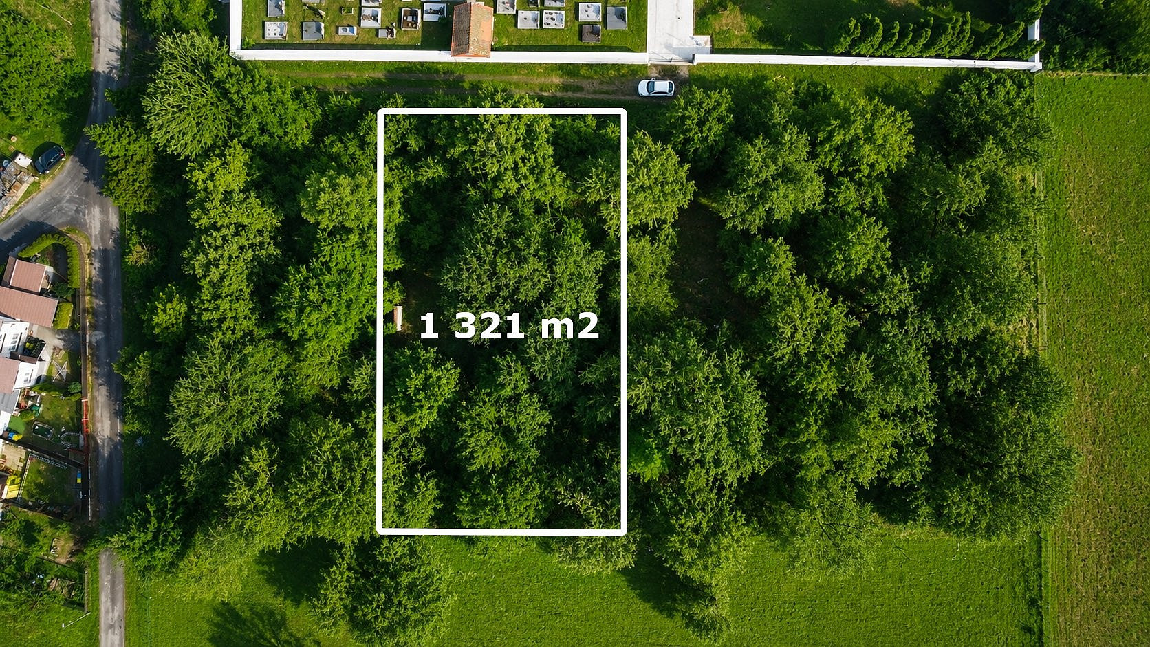 Prodej stavebního pozemku 1 321 m²