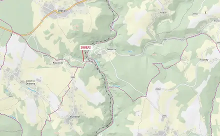 Dražba louky 155 m², Vlastiboř