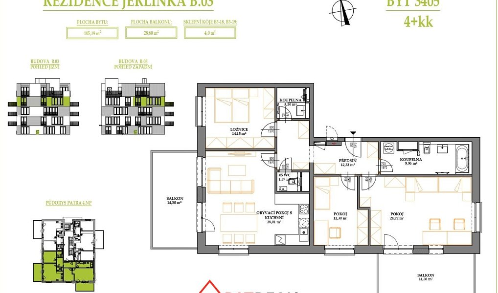Prodej bytu 4+kk 133 m², Brno – náhled fotky 2