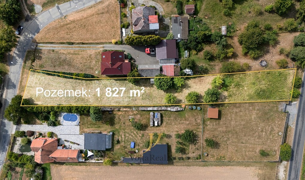 Prodej stavebního pozemku 1 824 m², Bílá Lhota – náhled fotky 2