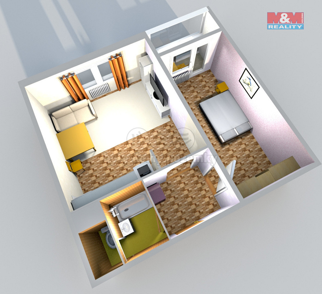 Pronájem bytu 1+1 40 m² – fotografie 5