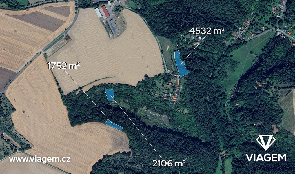 Prodej zahrady 8 390 m², Kokořín – náhled fotky 2