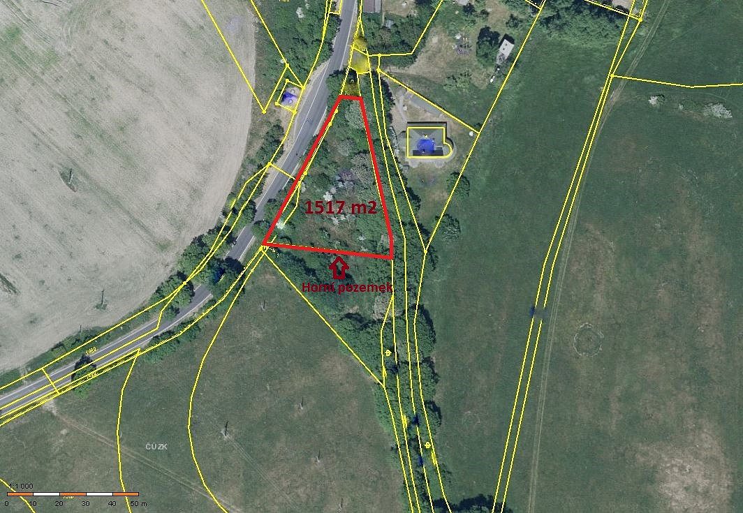 Prodej stavebního pozemku 1 550 m²