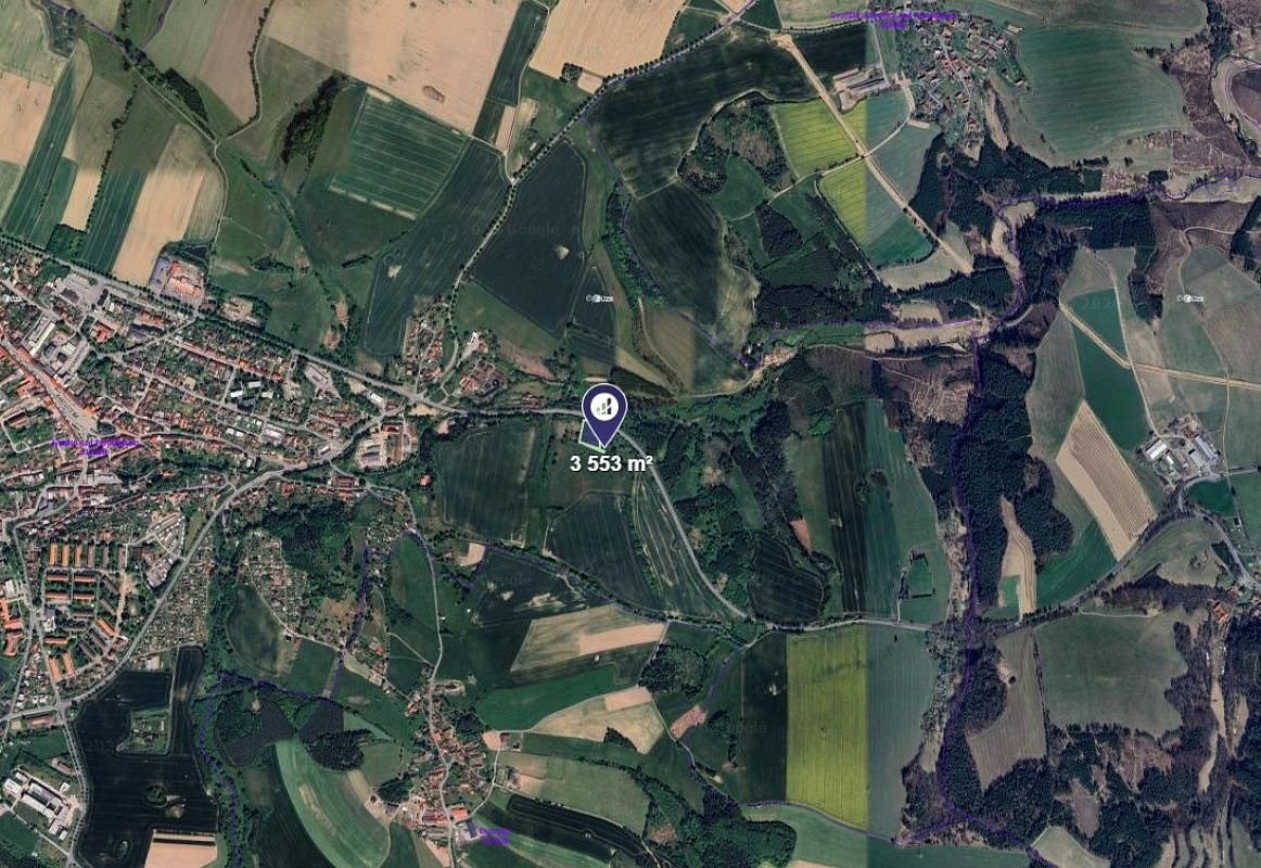 Prodej pole 1 777 m² – pohled 2