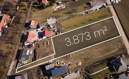 Prodej stavebního pozemku 3 873 m², Hodějice, okres Vyškov