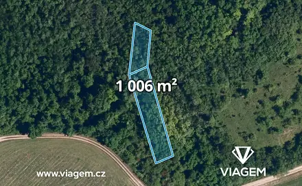 Prodej lesa 628 m², Lovčičky, okres Vyškov